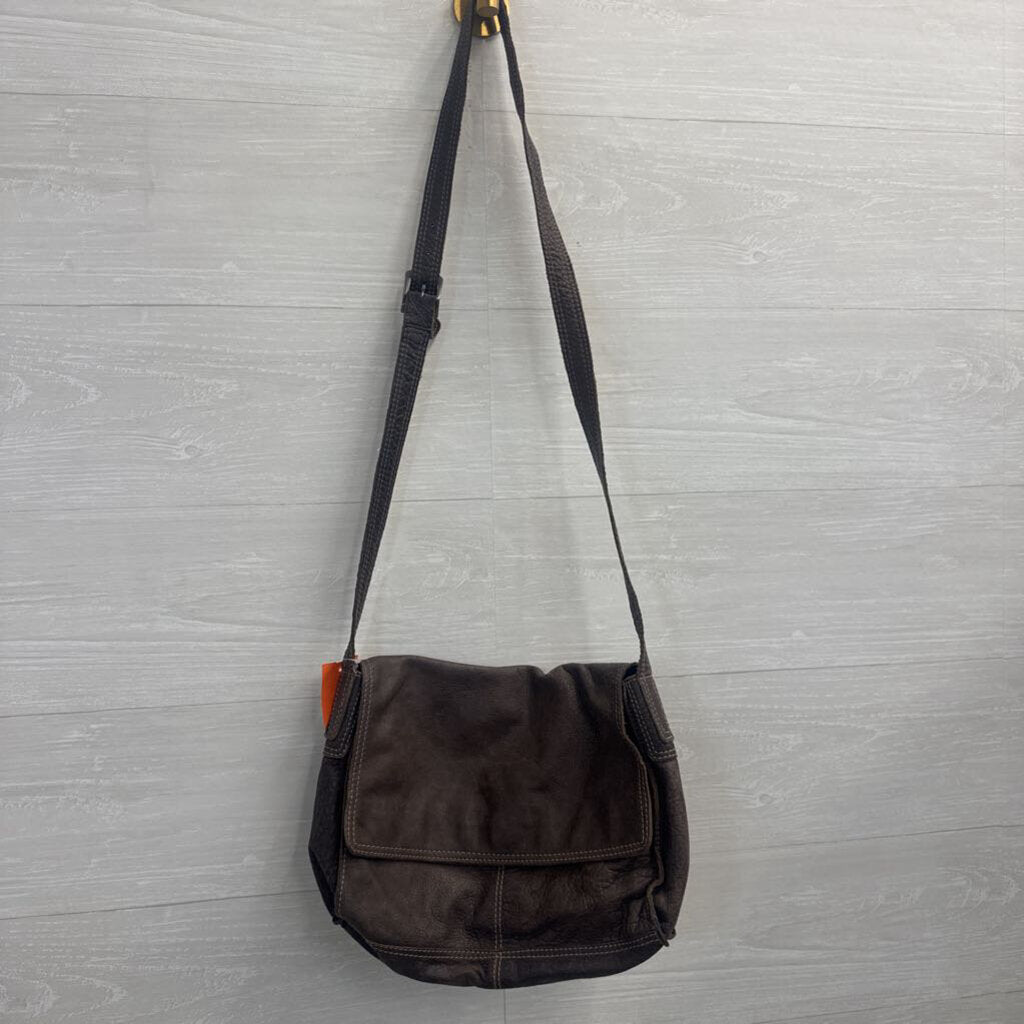 J Jill Brown Slouchy Crossbody Purse