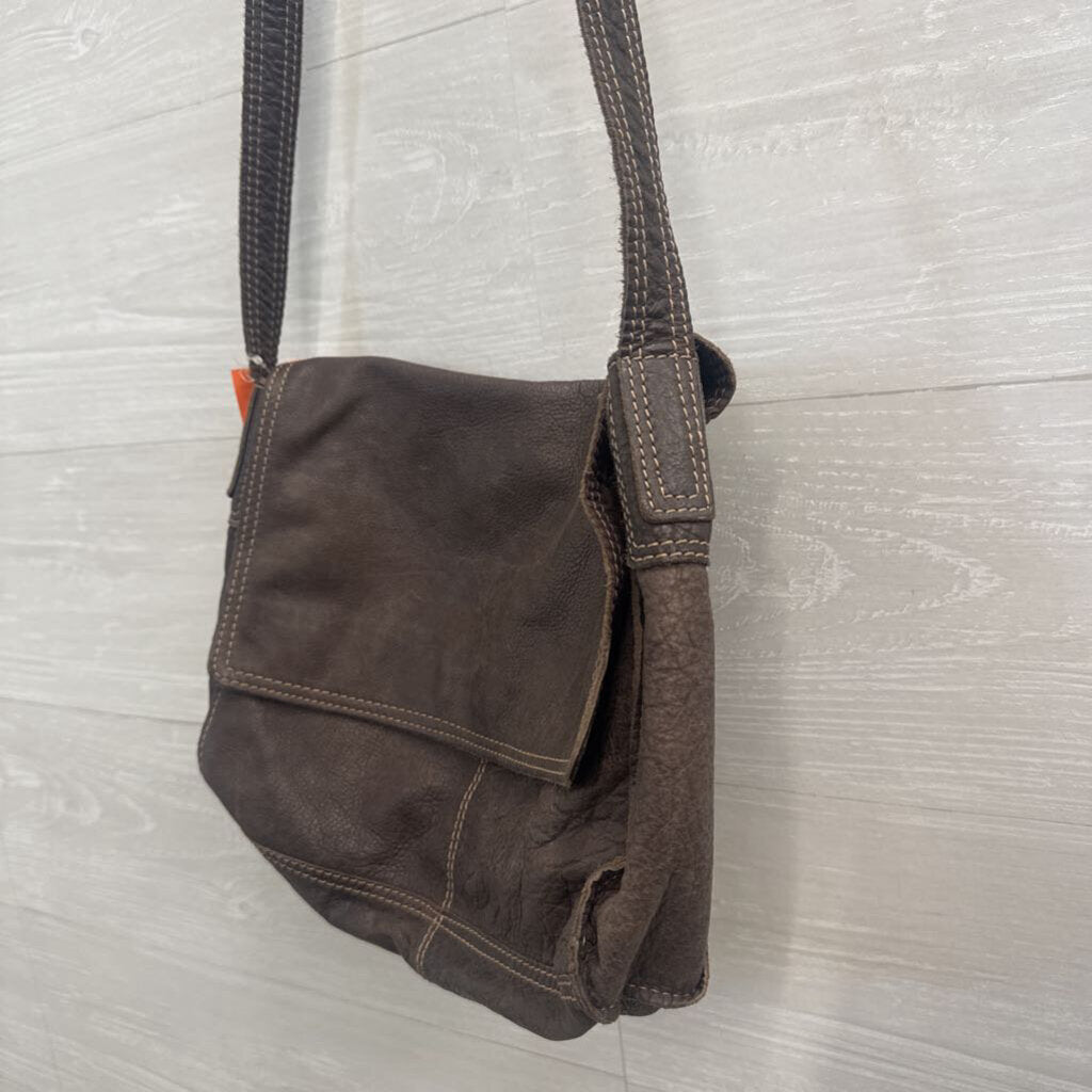 J Jill Brown Slouchy Crossbody Purse