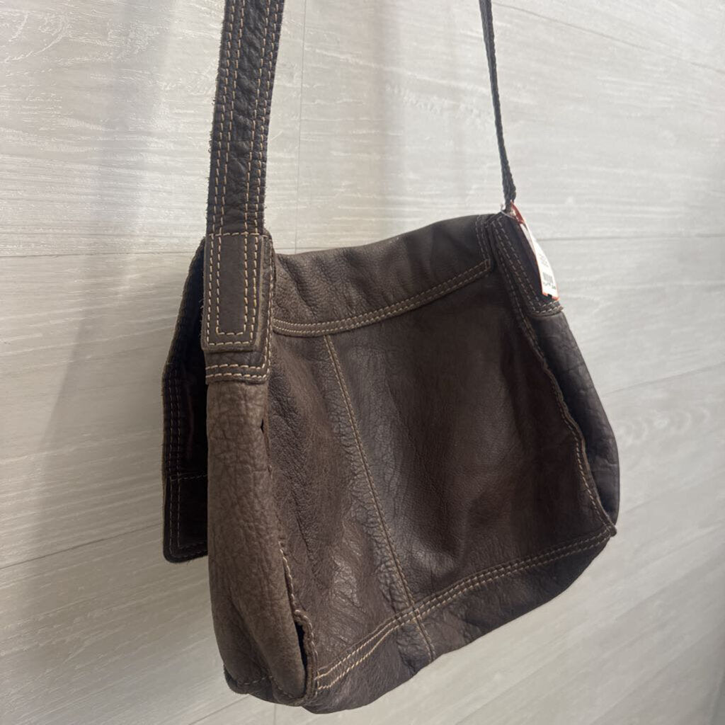 J Jill Brown Slouchy Crossbody Purse