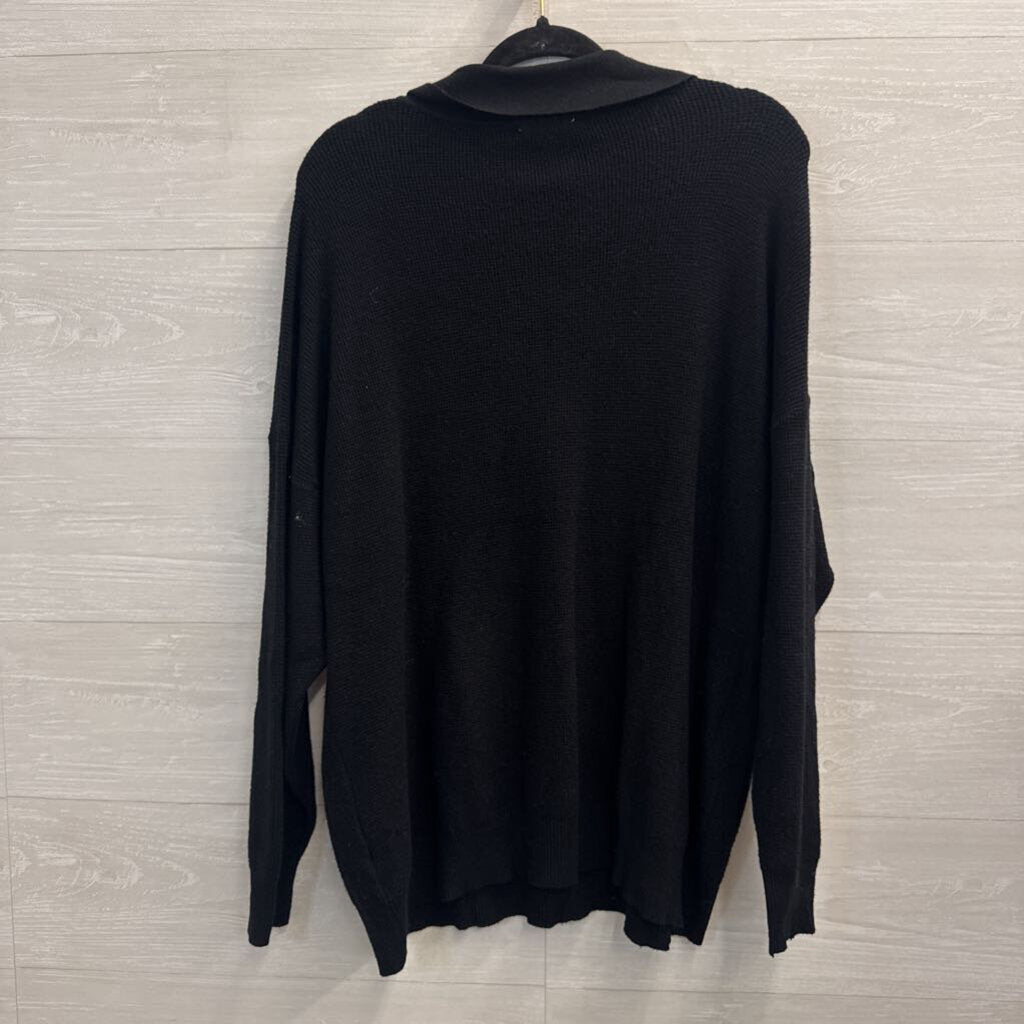 Vila Milano Black Knit Long Sleeve Top 1X
