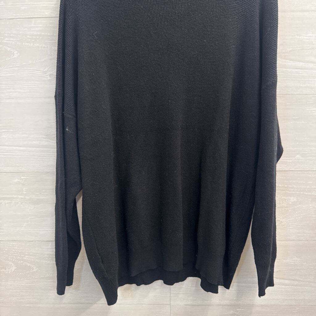 Vila Milano Black Knit Long Sleeve Top 1X