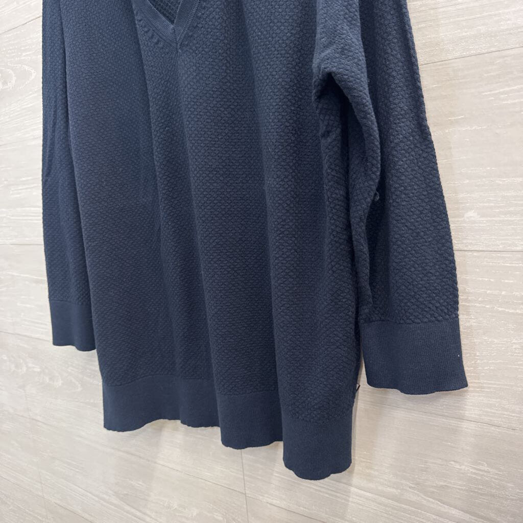 Tommy Hilfiger Navy Knit Long Sleeve Top XXL