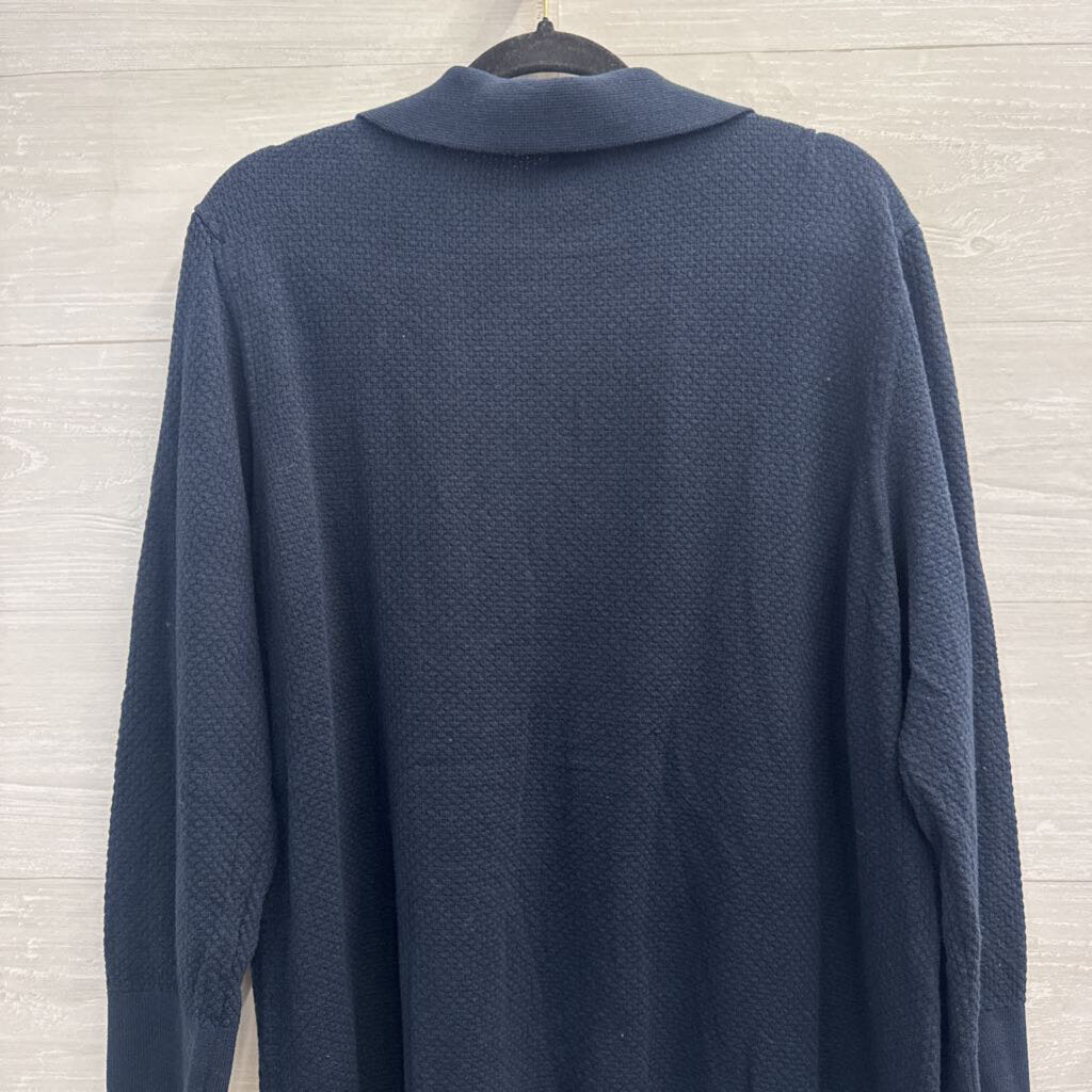 Tommy Hilfiger Navy Knit Long Sleeve Top XXL