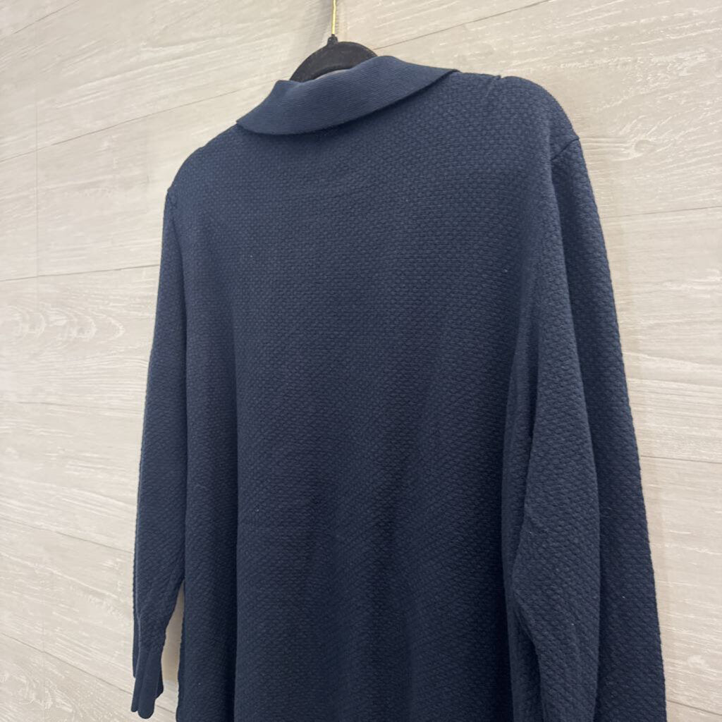 Tommy Hilfiger Navy Knit Long Sleeve Top XXL