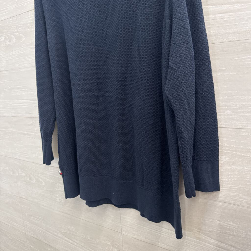 Tommy Hilfiger Navy Knit Long Sleeve Top XXL