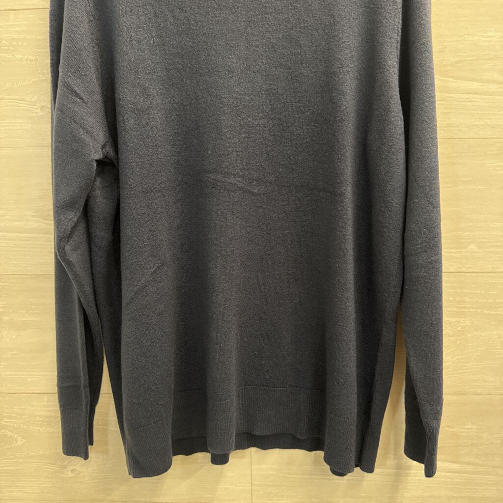 Croft and Barrow Navy Knit Long Sleeve Top XXL