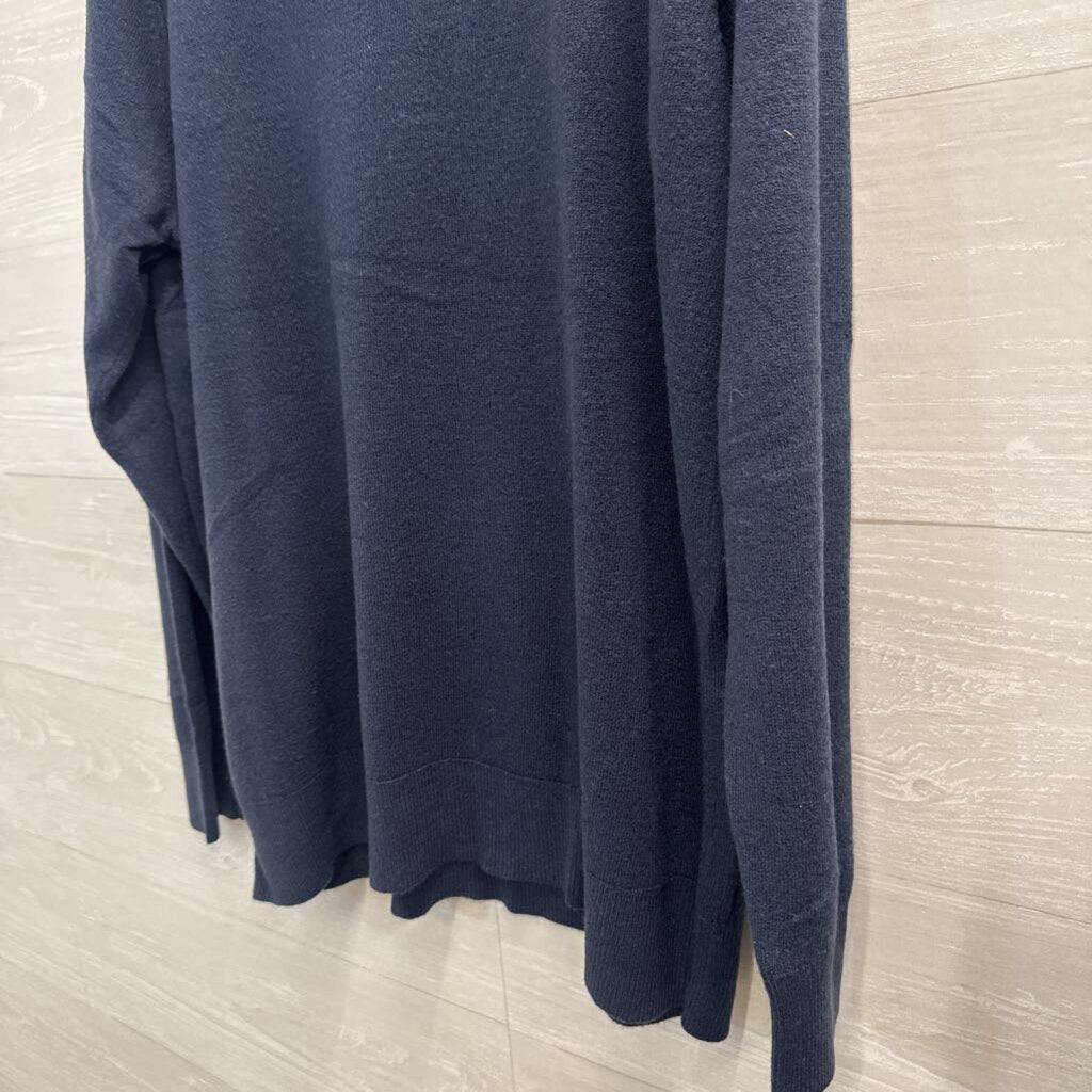 Croft and Barrow Navy Knit Long Sleeve Top XXL