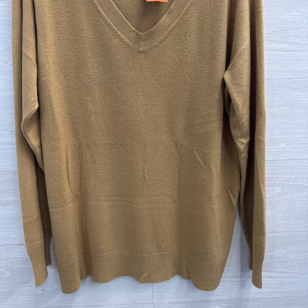 Croft and Barrow Brown Knit Long Sleeve Top XXL