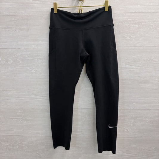 Nike Black Cropped Athletic Leggings Medium