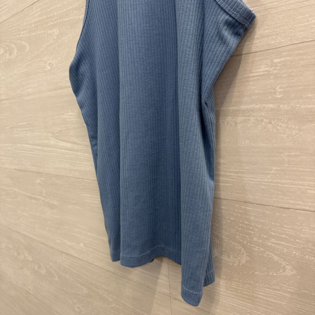 Gap Blue Ribbed Tank Top Medium
