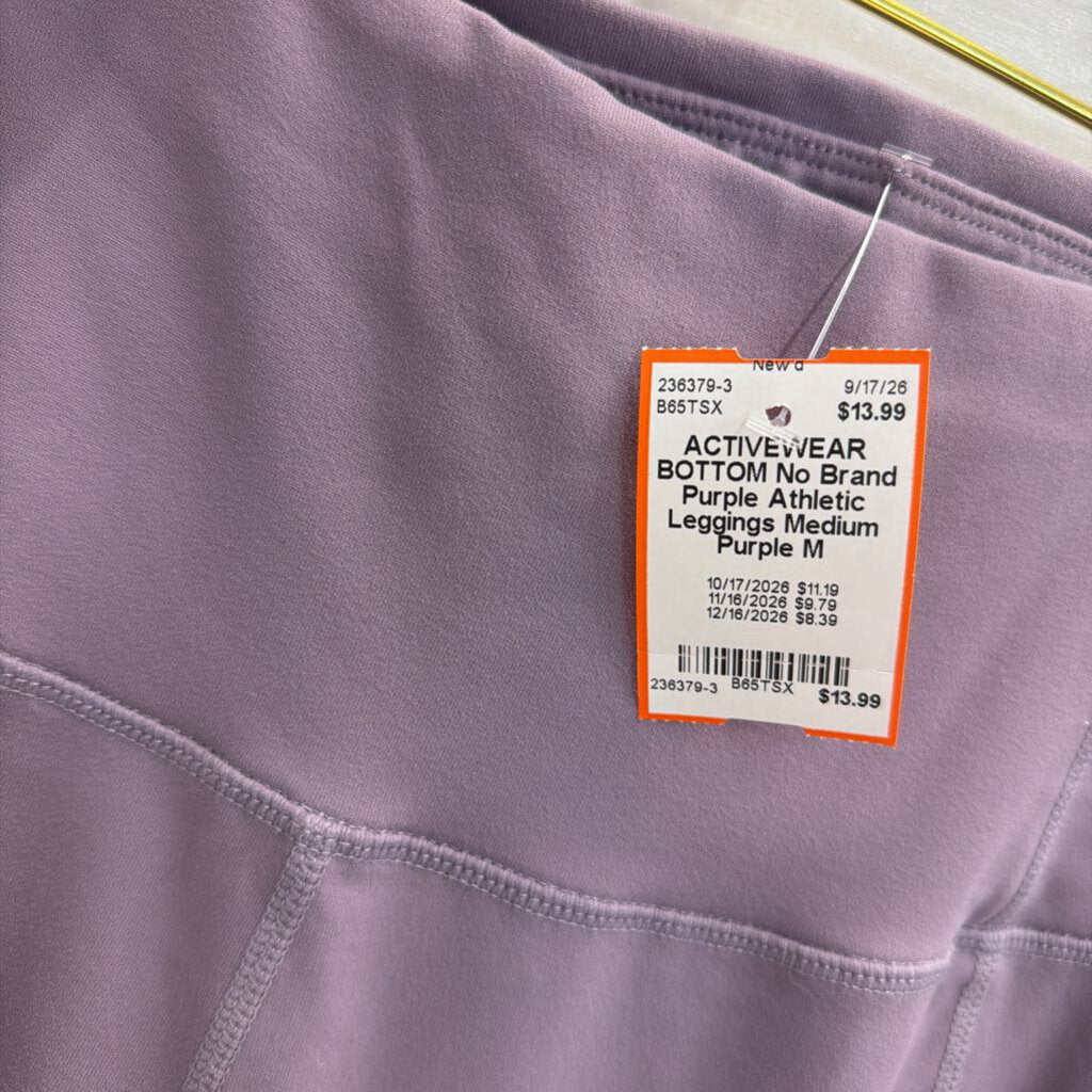 Purple Athletic Leggings Medium
