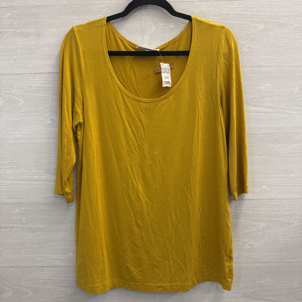 Bryn Walker Yellow Long Sleeve Top Medium