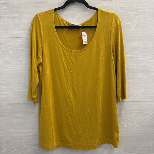 Bryn Walker Yellow Long Sleeve Top Medium