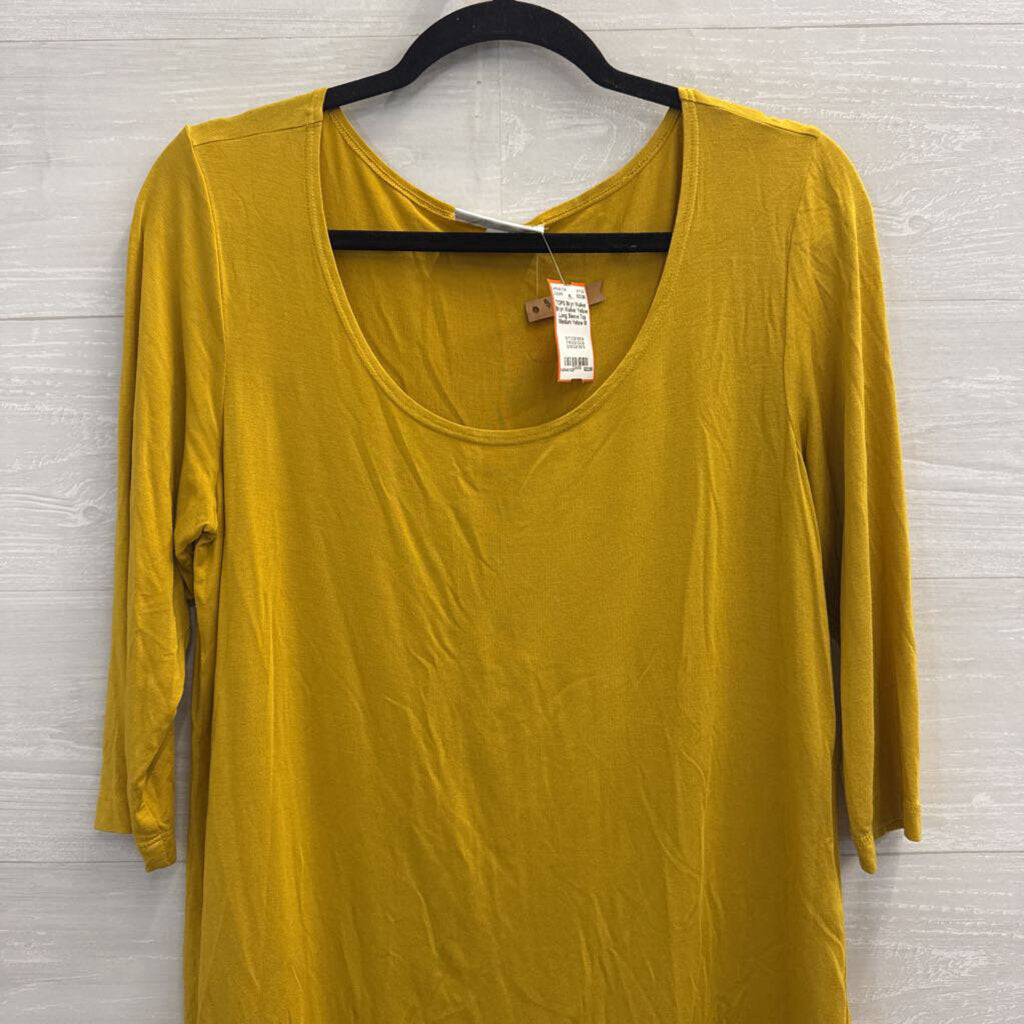 Bryn Walker Yellow Long Sleeve Top Medium