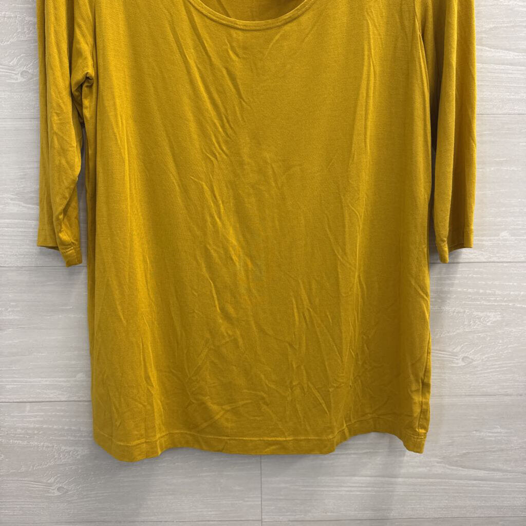 Bryn Walker Yellow Long Sleeve Top Medium