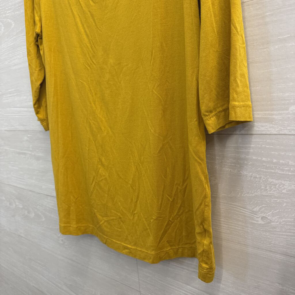 Bryn Walker Yellow Long Sleeve Top Medium