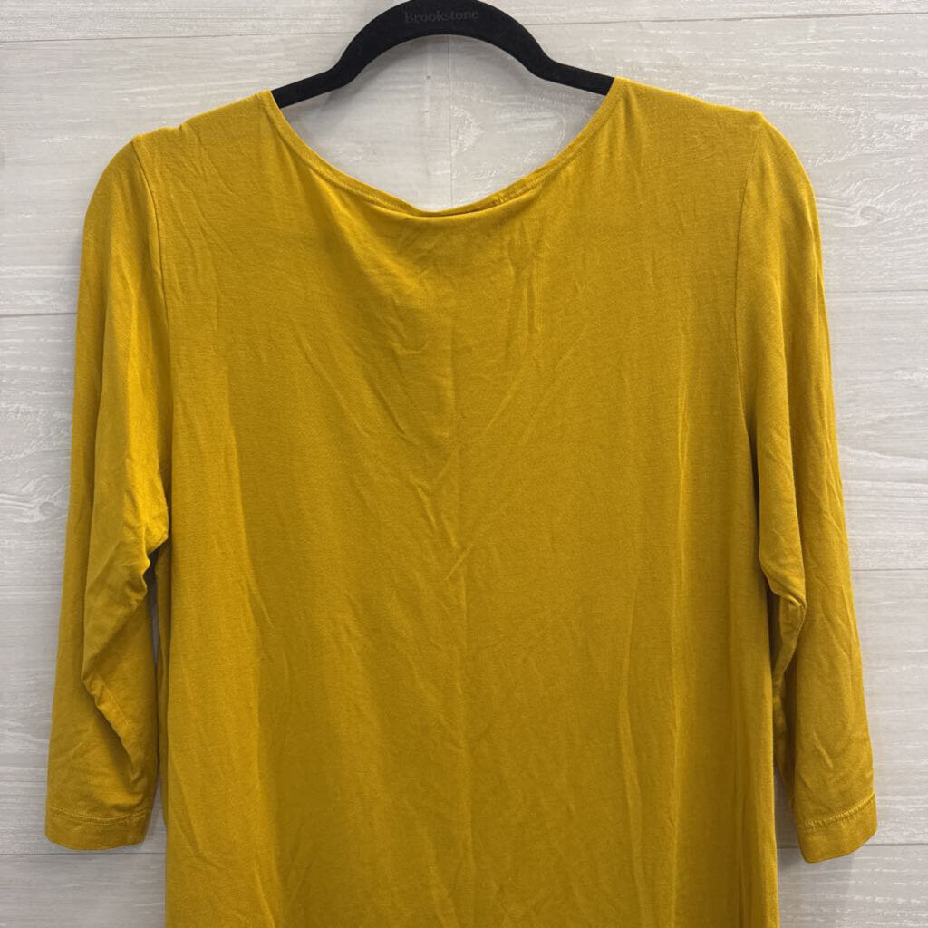 Bryn Walker Yellow Long Sleeve Top Medium