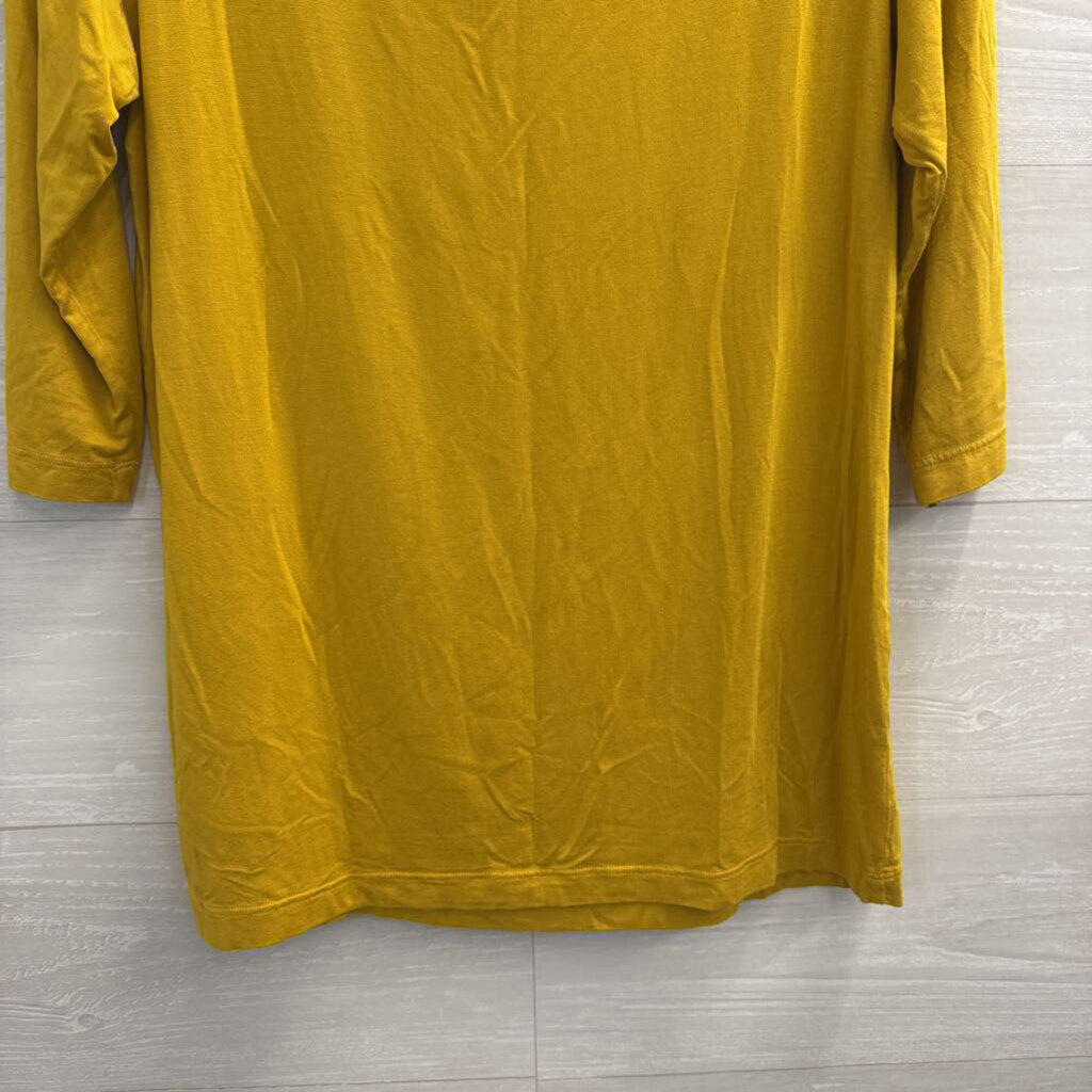 Bryn Walker Yellow Long Sleeve Top Medium