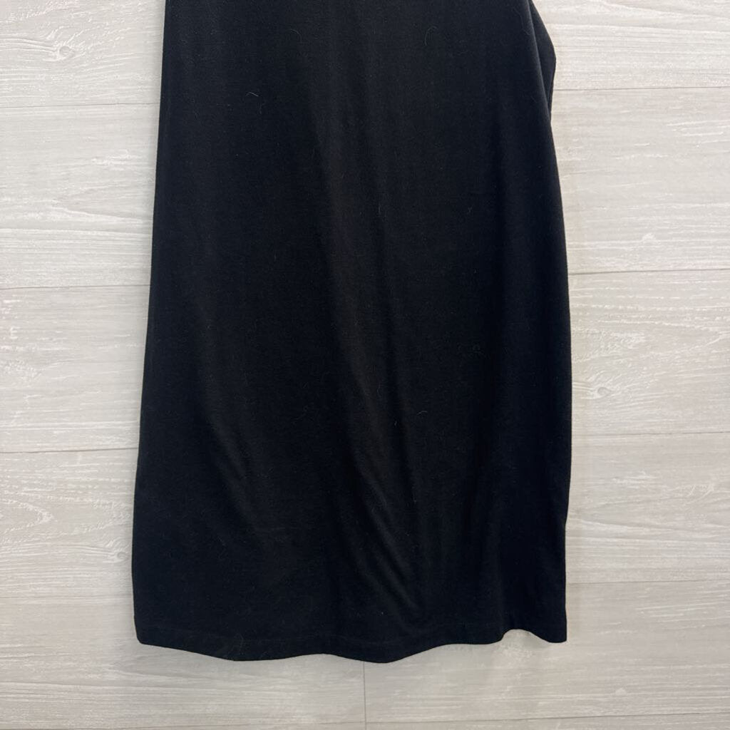 Black Sleeveless Shift Dress Small
