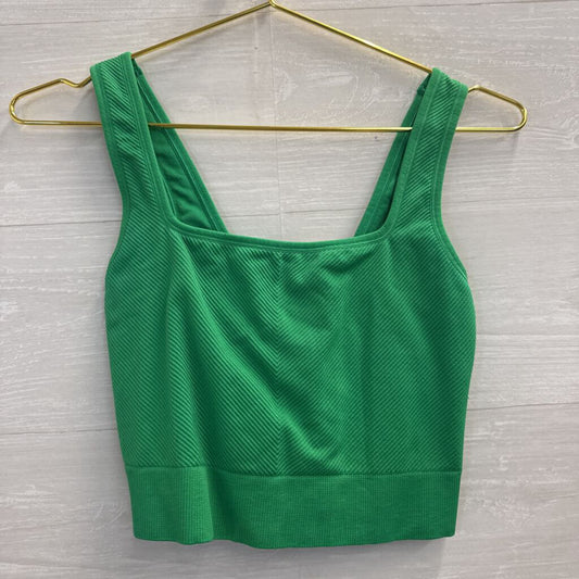 All In Motion Green Athletic Cropped Tank Top Medium