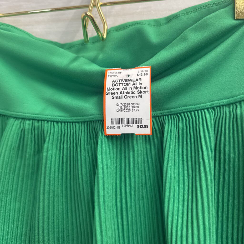 All In Motion Green Athletic Skort Small