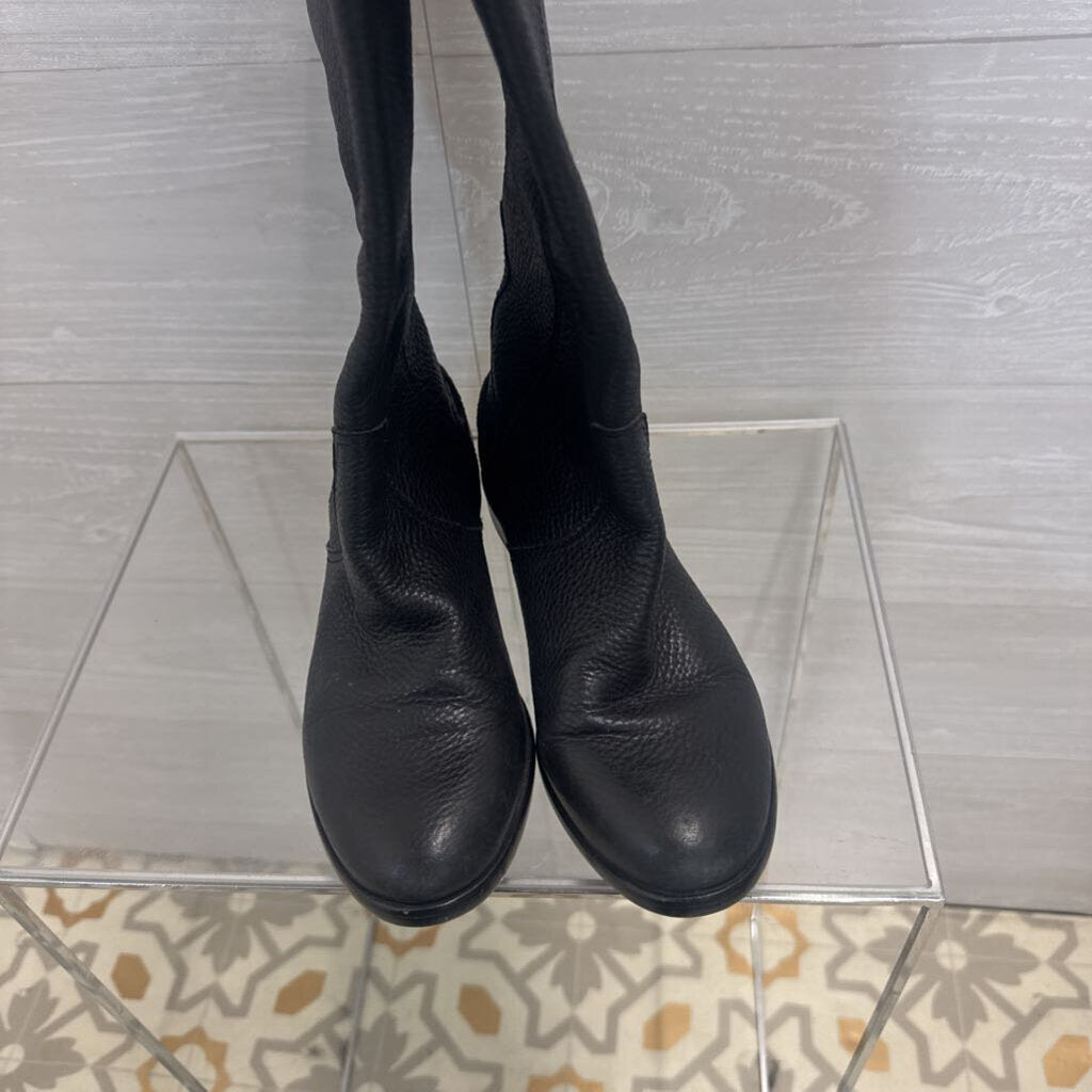 Madewell Black Pebbled Leather The Archive Tall Boots 7