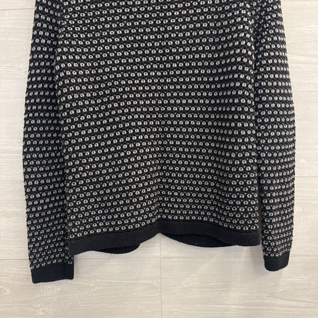 Banana Republic Black/ Grey Knit Cardigan Sweater Small