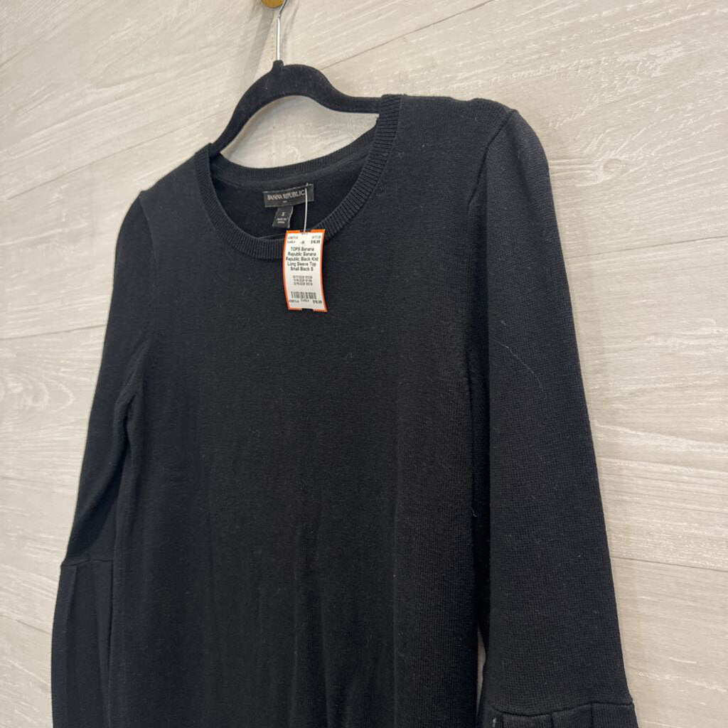 Banana Republic Black Knit Long Sleeve Top Small
