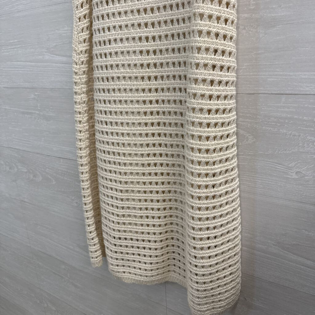 Cream/ Black Knit Sleeveless Dress Small
