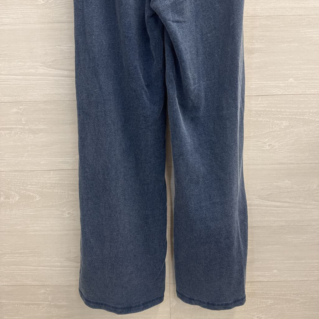 Z Supply Blue Wide Leg Pull On Lounge Pants Small