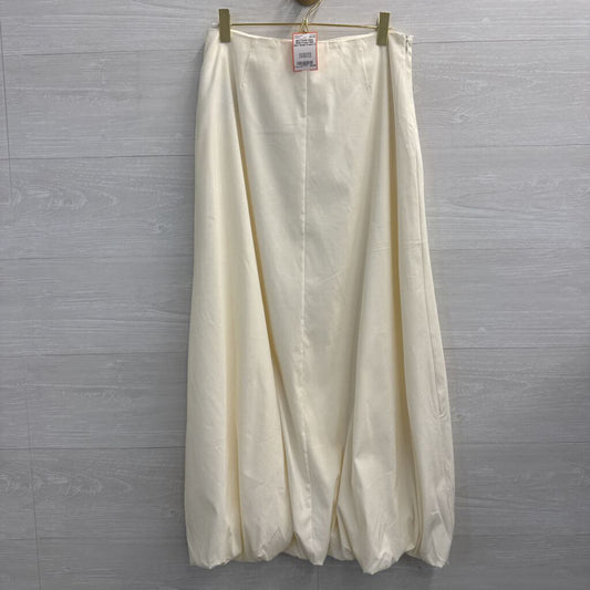 MNG Cream Midi Skirt Small