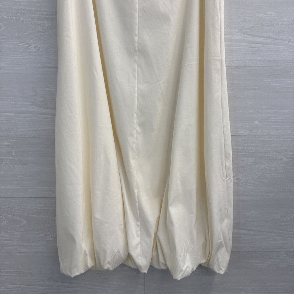 MNG Cream Midi Skirt Small