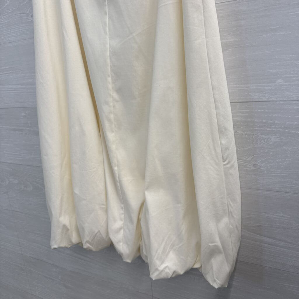 MNG Cream Midi Skirt Small