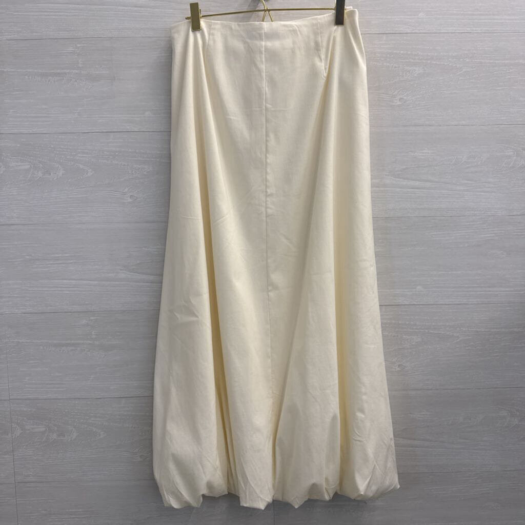 MNG Cream Midi Skirt Small