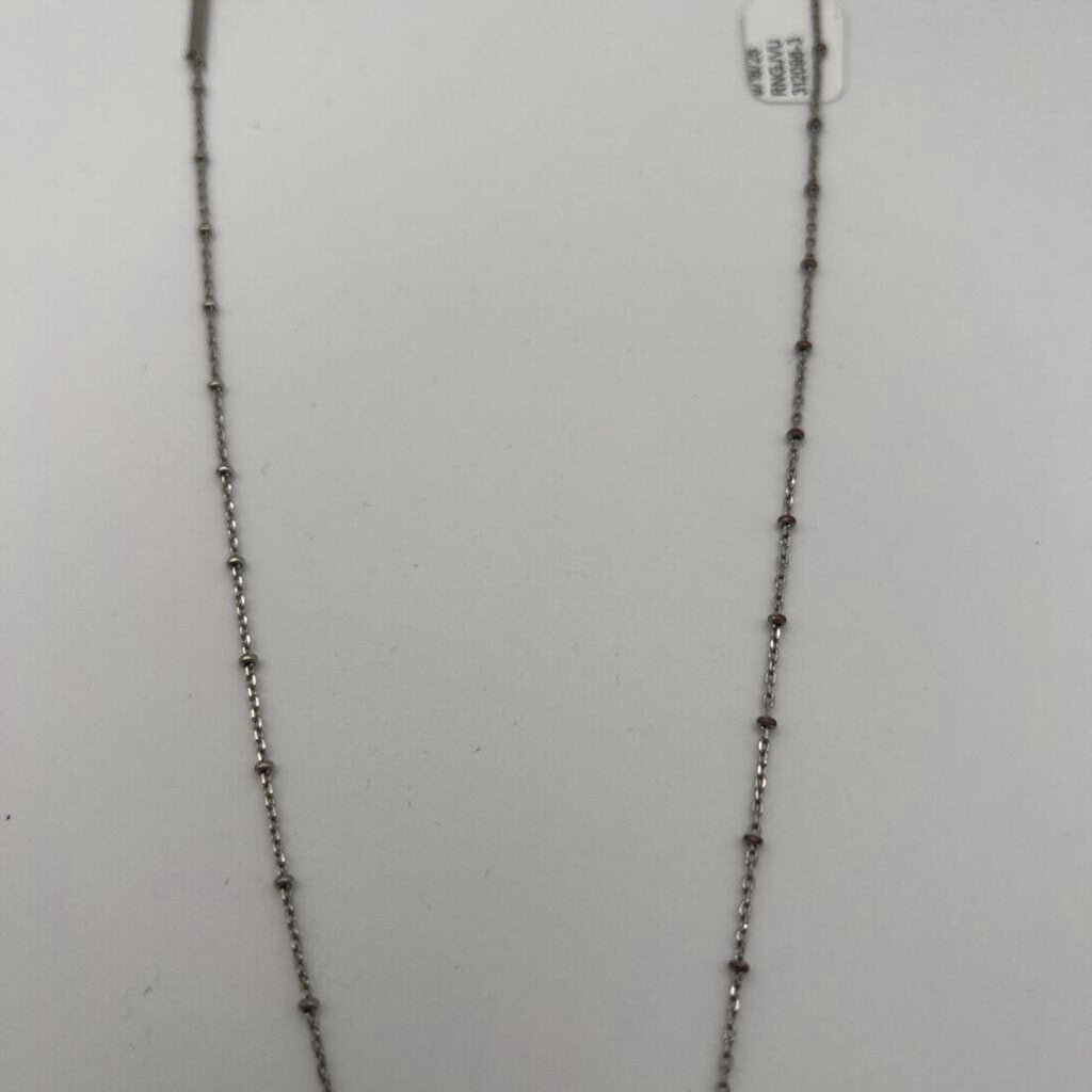 Kendra Scott Silver/ Grey Storm Cloud Pendant Necklace
