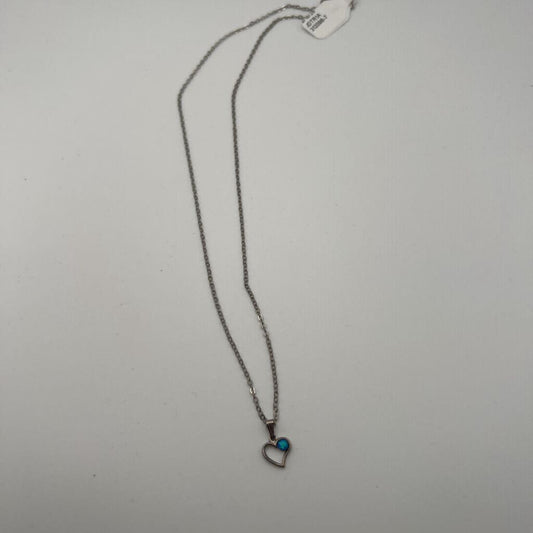 Silver Dainty Heart Pendant Necklace