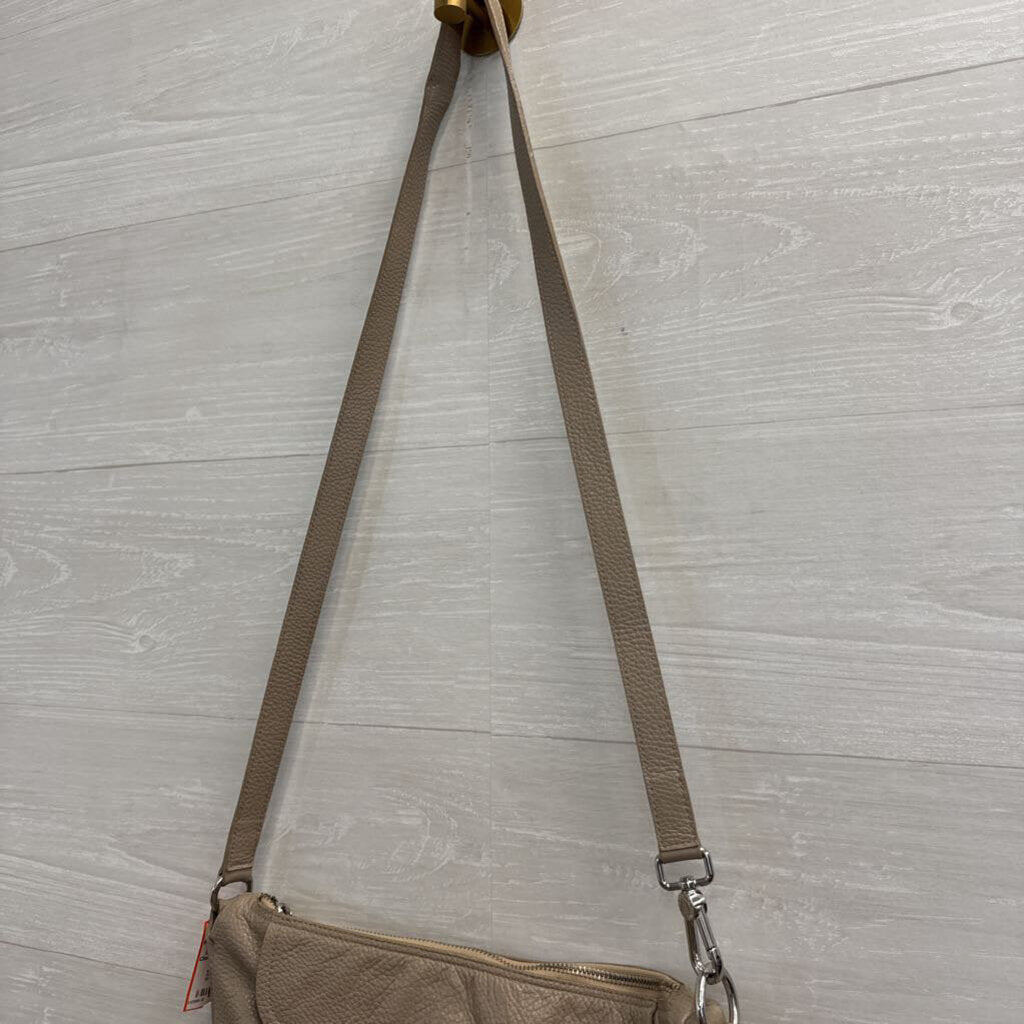 Furla Grey Leather Crossbody Flap Closure Purse