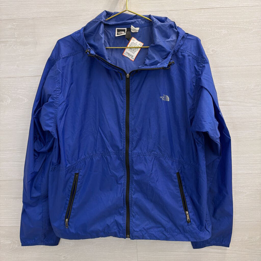 The North Face Blue Lightweight Zip Up Hooded Jacket Medium
