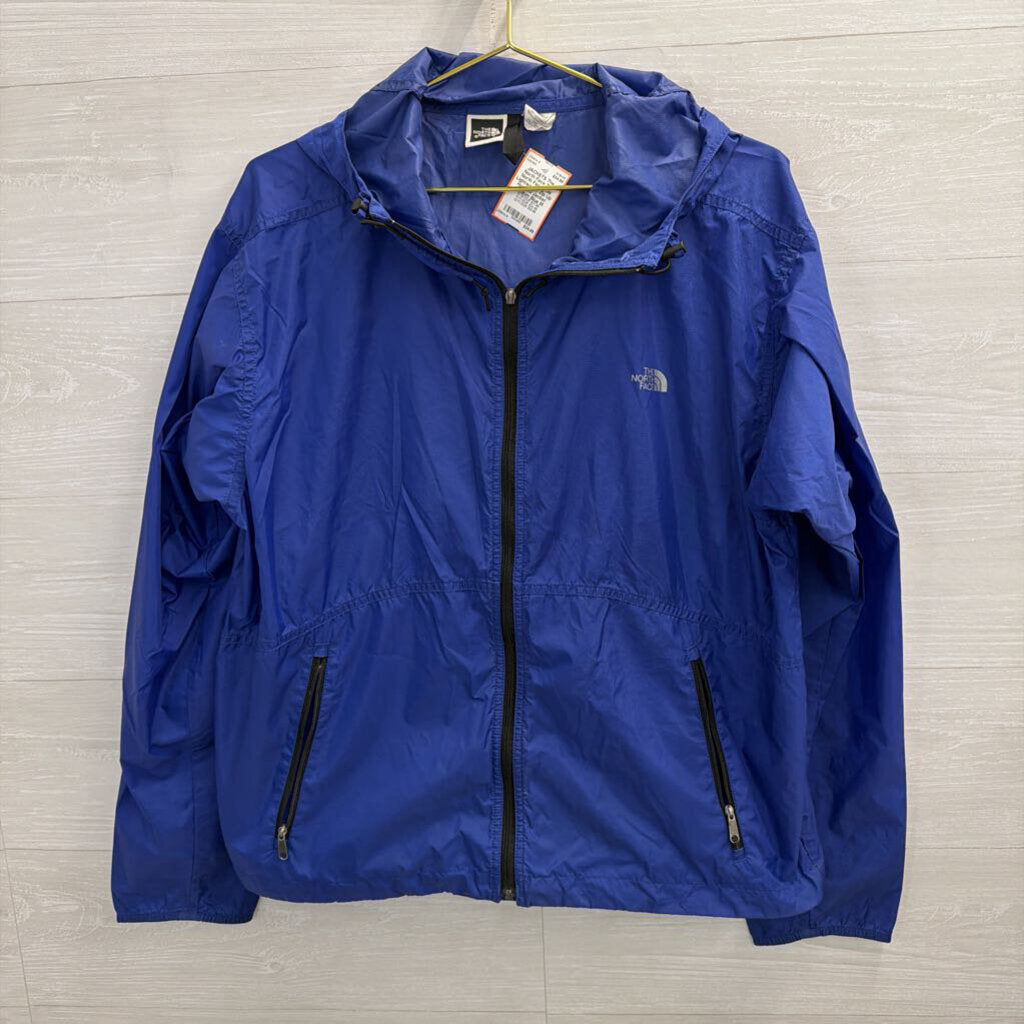 The North Face Blue Lightweight Zip Up Hooded Jacket Medium