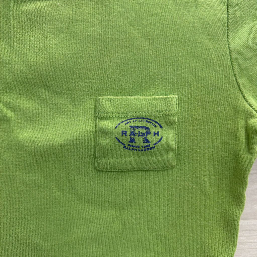 Ralph Lauren Green Cropped Short Sleeve Top Extra Small