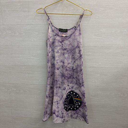 Pink Floyd by Jayli Purple Print Dress Small