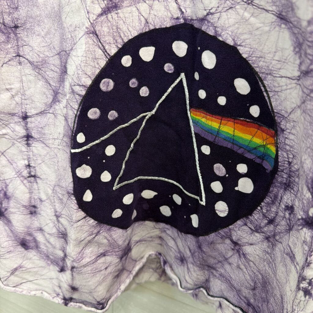 Pink Floyd by Jayli Purple Print Dress Small