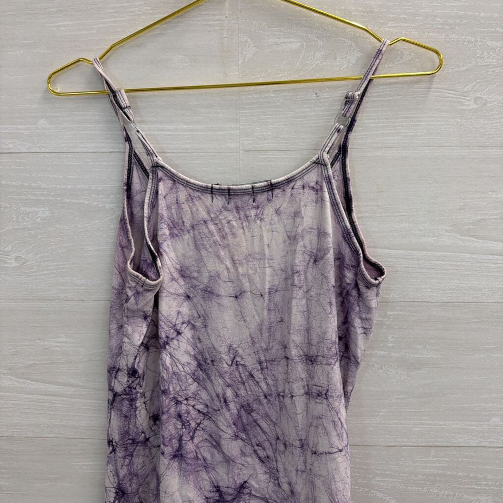Pink Floyd by Jayli Purple Print Dress Small