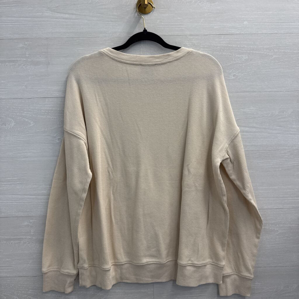 Feeling Festive Cream/ Multi Sweater Weather Long Sleeve Top XXL