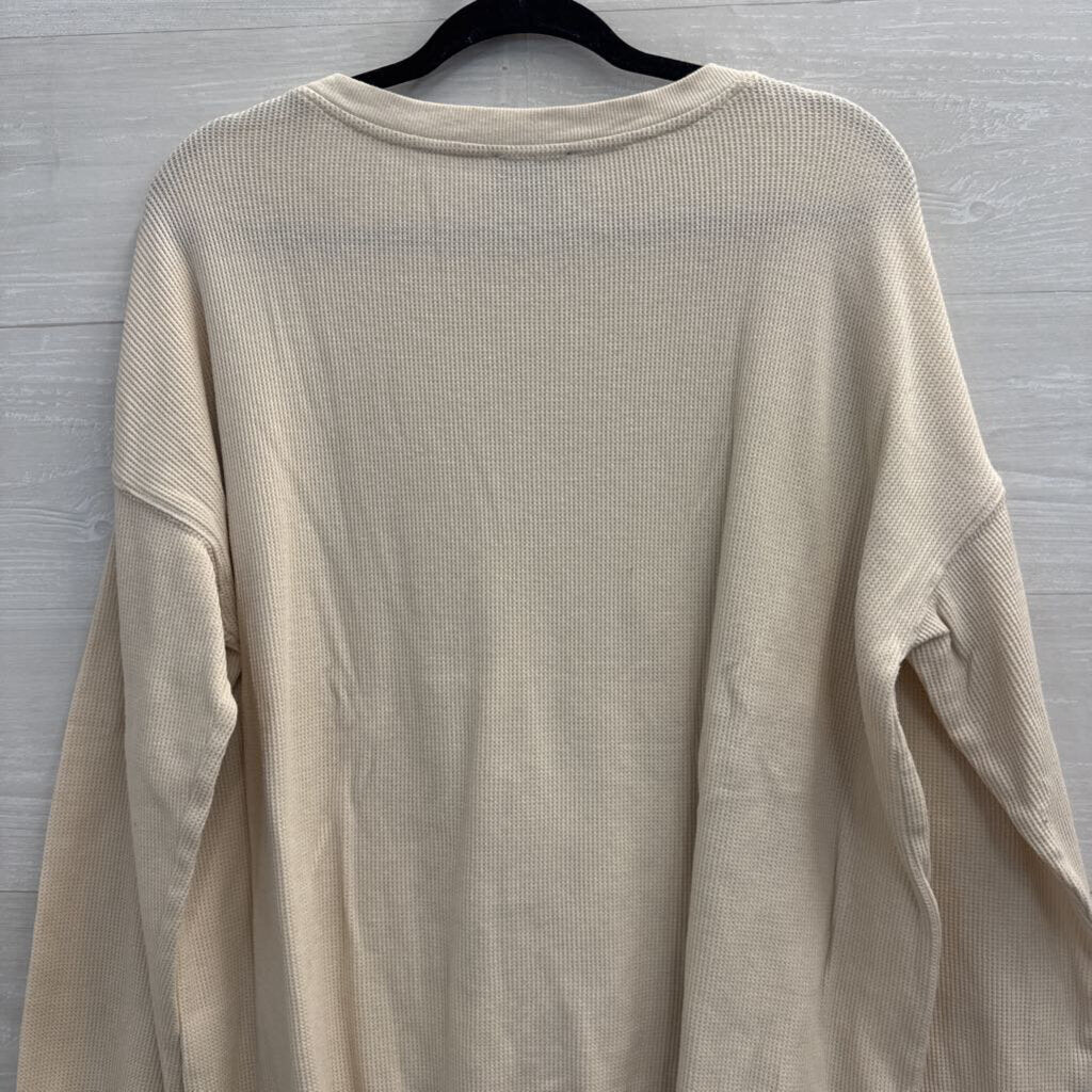 Feeling Festive Cream/ Multi Sweater Weather Long Sleeve Top XXL