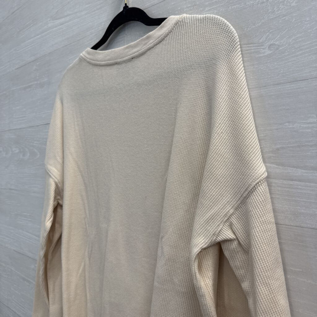 Feeling Festive Cream/ Multi Sweater Weather Long Sleeve Top XXL