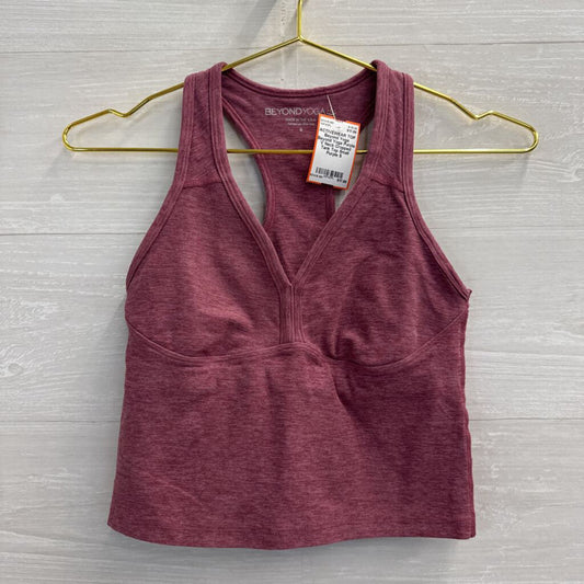 Beyond Yoga Purple V Neck Cropped Tank Top Small