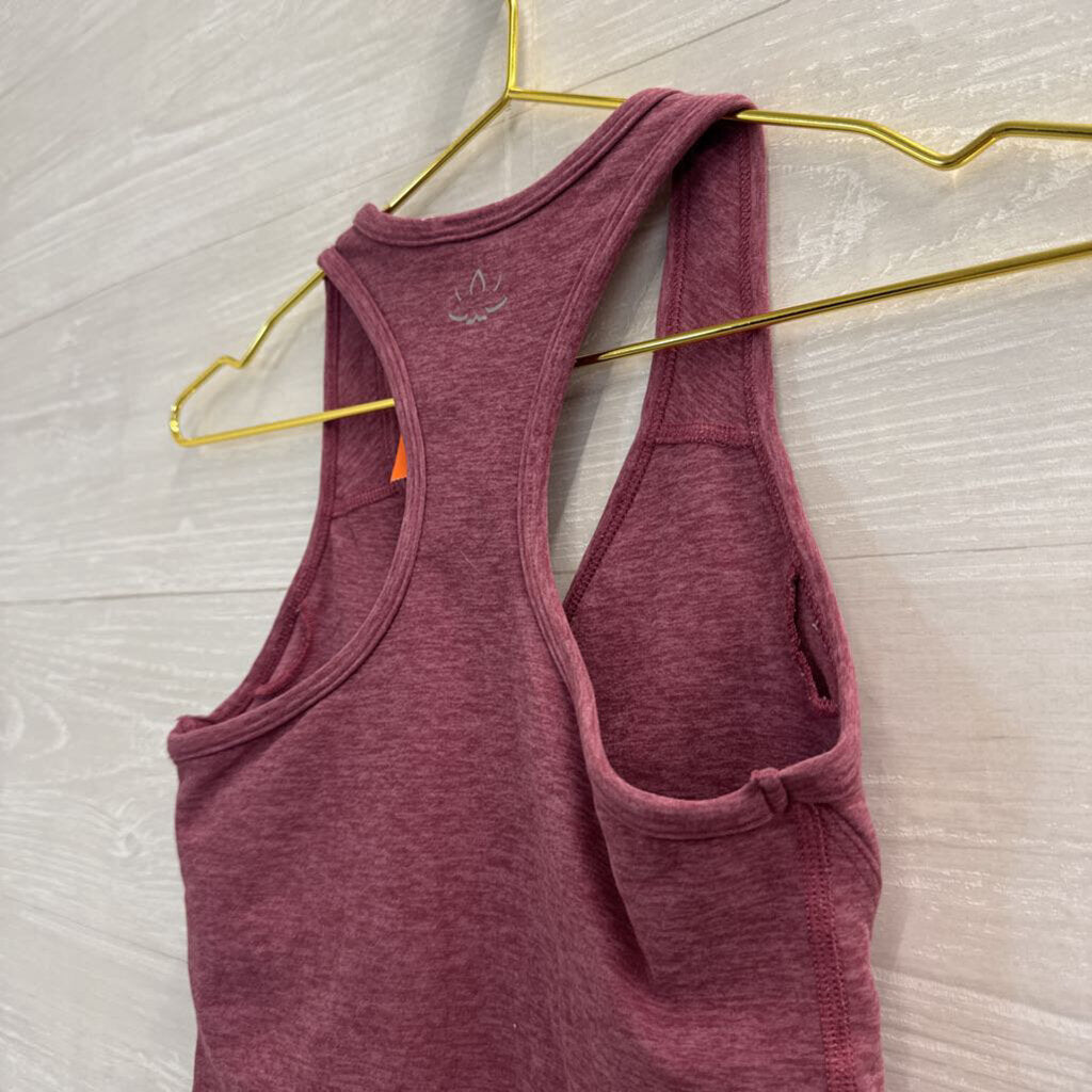 Beyond Yoga Purple V Neck Cropped Tank Top Small
