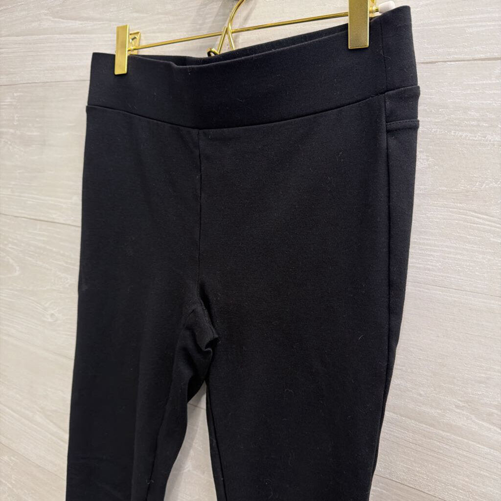 Loft Black Pull On Straight Leg Pants Small