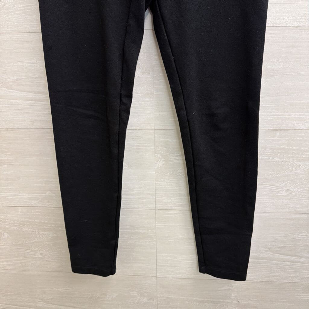Loft Black Pull On Straight Leg Pants Small